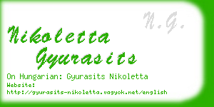 nikoletta gyurasits business card